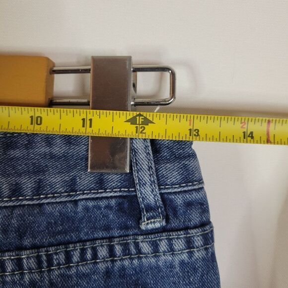 🦋11-12Y Butterfly Embroidered Blue Jeans - Picture 7 of 12